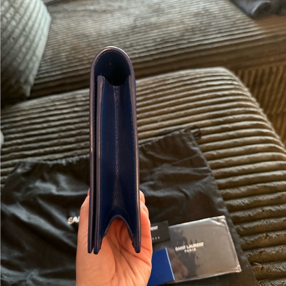 Small YSL textured leather clutch - Picture 8 of 11